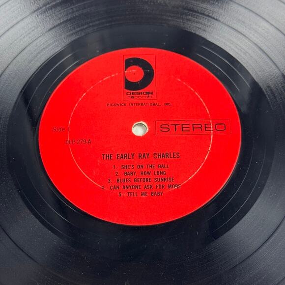 Ray Charles The Early Ray Charles Vinyl LP Design Records DLP-279 Stereo - Picture 3 of 6